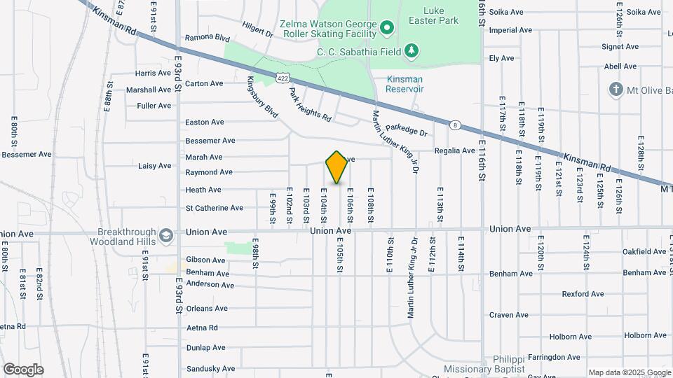 3434 E 105th St Map and Location Details