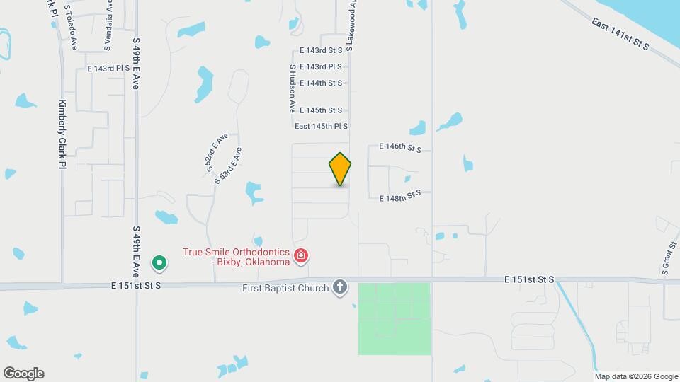 6040 East 147th Pl S Map and Location Details