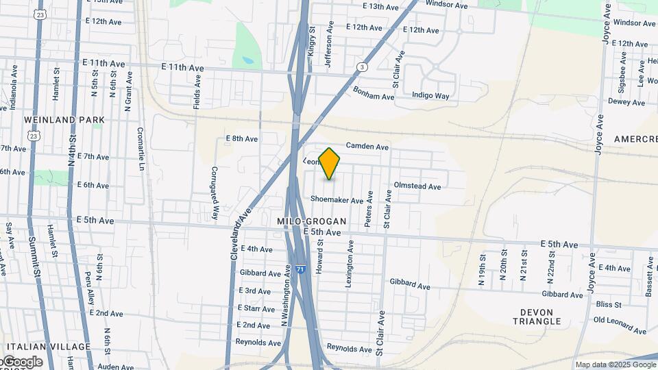 1155 Walters St Map and Location Details