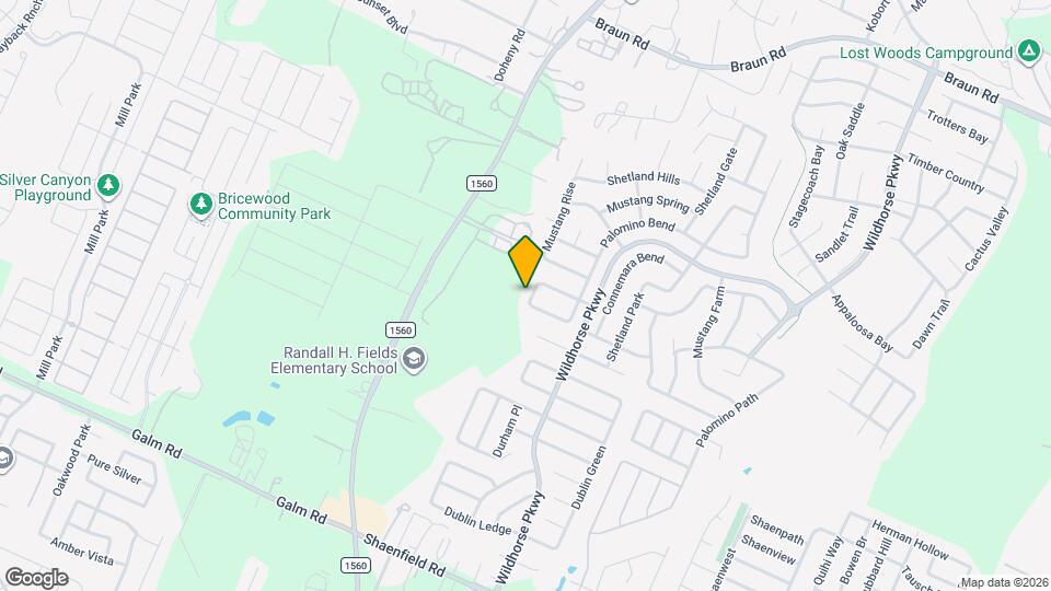 9707 Mustang Bay Map and Location Details