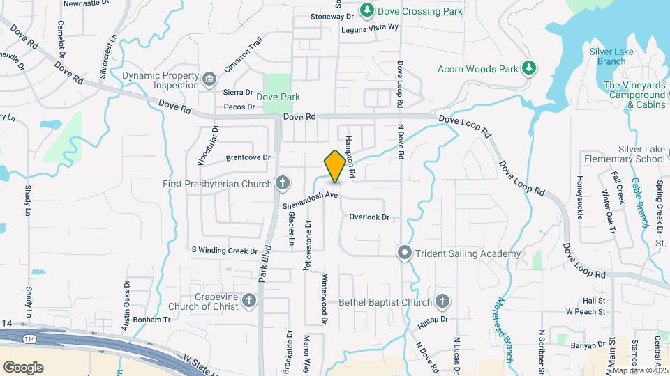 1705 Overlook Dr Map and Location Details