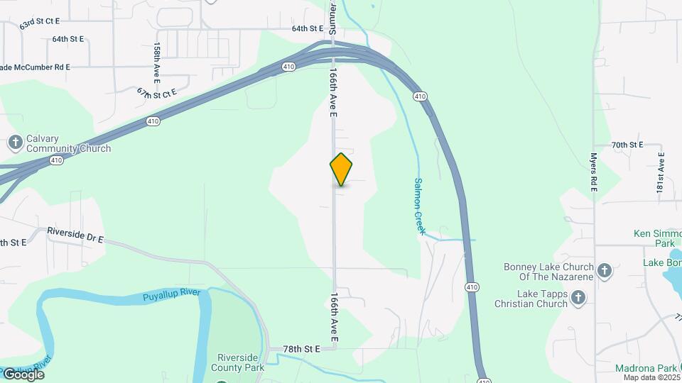 7105 166th Ave E Map and Location Details