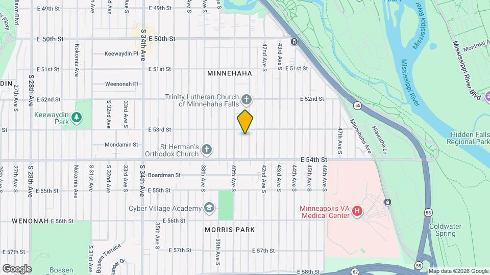5312 41st Ave S, Unit #1 - lower Mapa y Detalles de la Ubicación