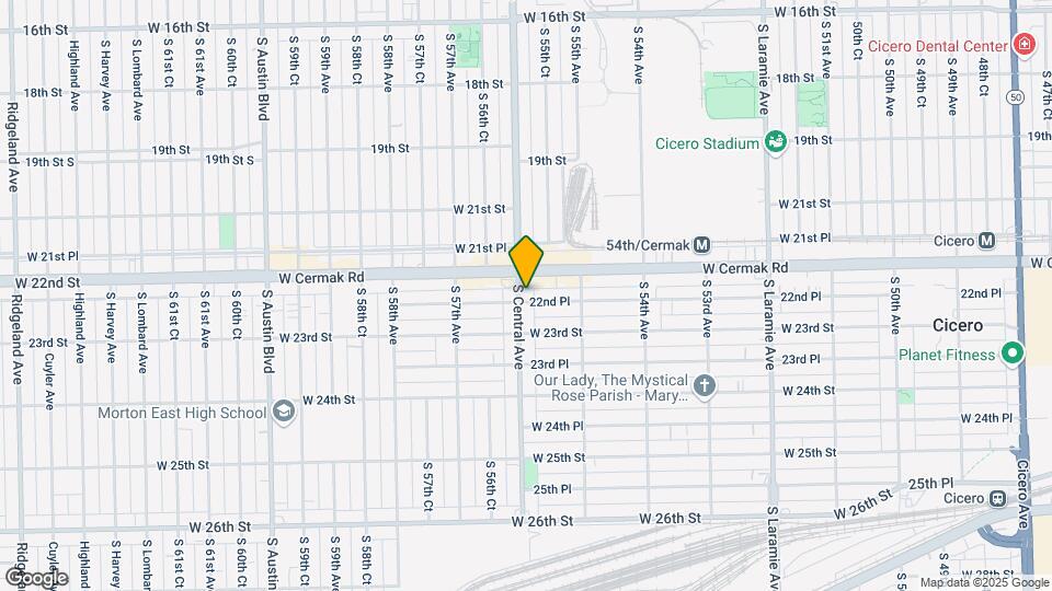 5550 W 22nd Pl Map and Location Details