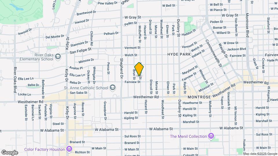 2310 McDuffie St Map and Location Details