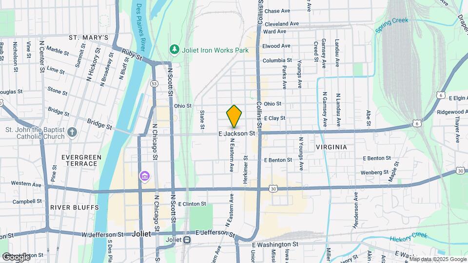 301 E Jackson St Map and Location Details