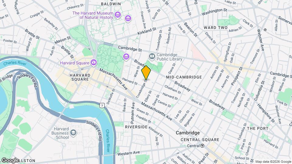 36 Trowbridge St Map and Location Details