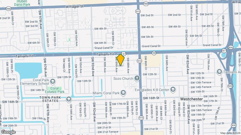 1005 SW 88th Ct Map and Location Details