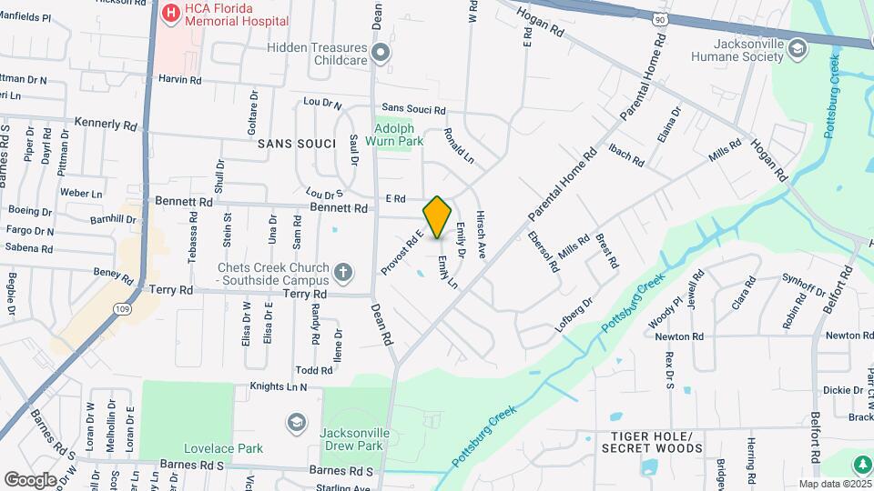 2552 Emily Ln Map and Location Details
