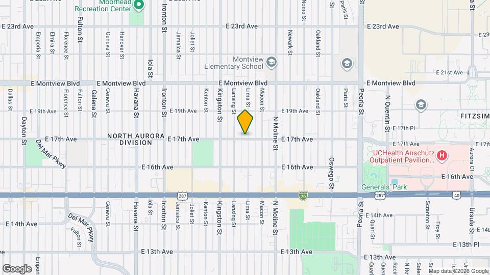 1701 Lima St Map and Location Details