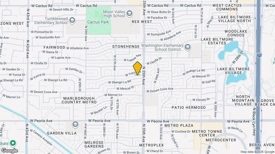 3518 W Shangri-la Rd Map and Location Details