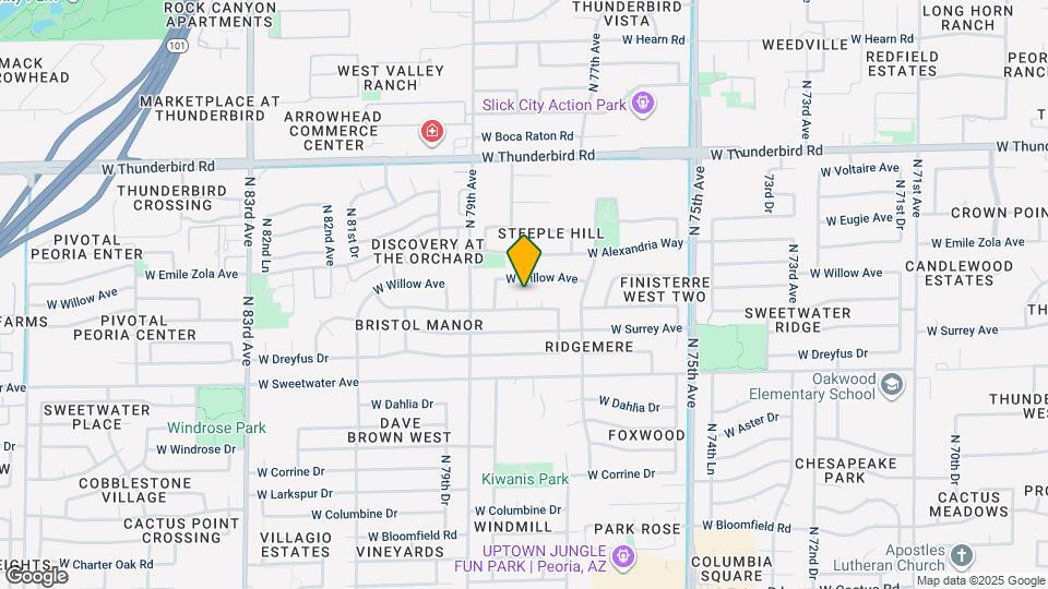 7804 W Pershing Ave Map and Location Details