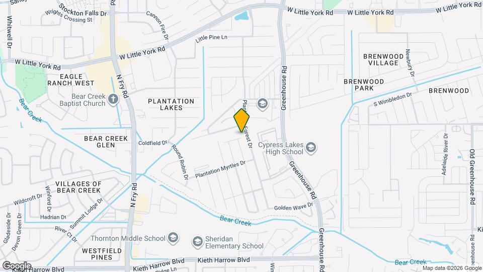 19402 Plantation Field Dr Map and Location Details