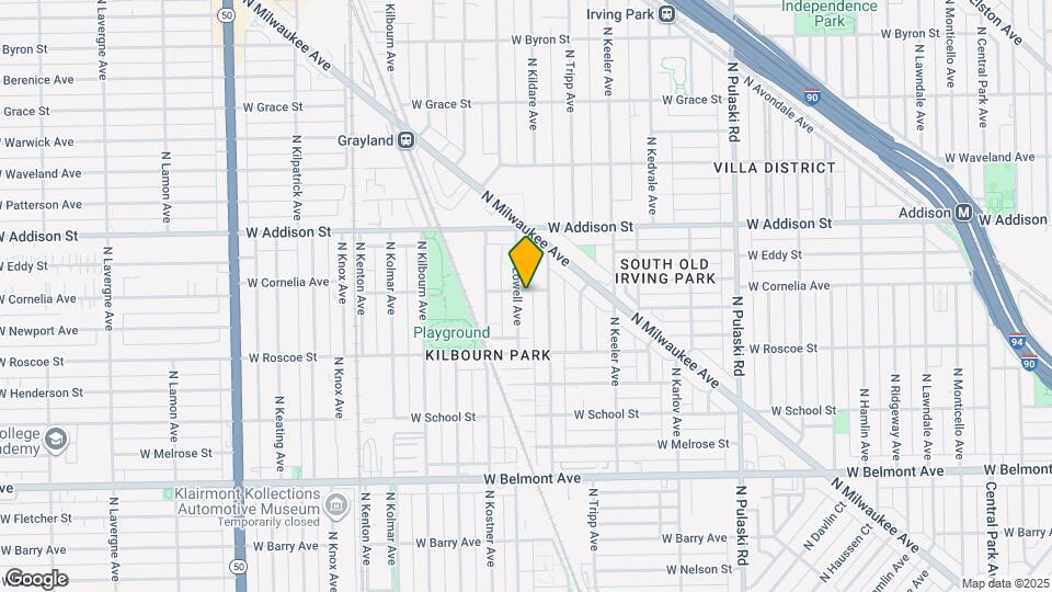 3457 N Lowell Ave, Unit Garden Map and Location Details