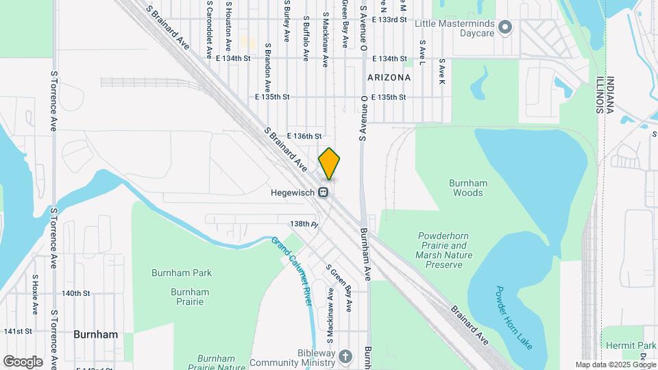 13729 S Brainard Ave Mapa y Detalles de la Ubicación