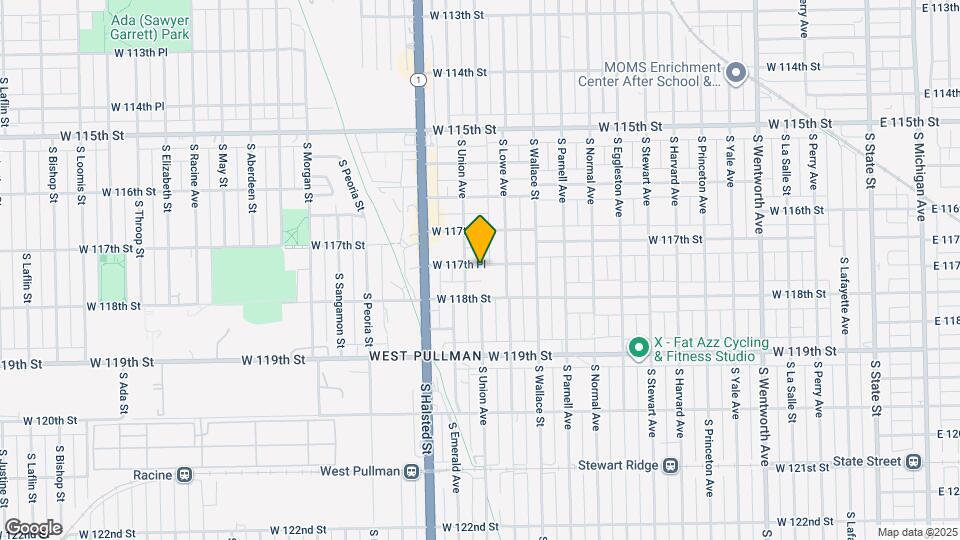 663 W 117th Pl Map and Location Details