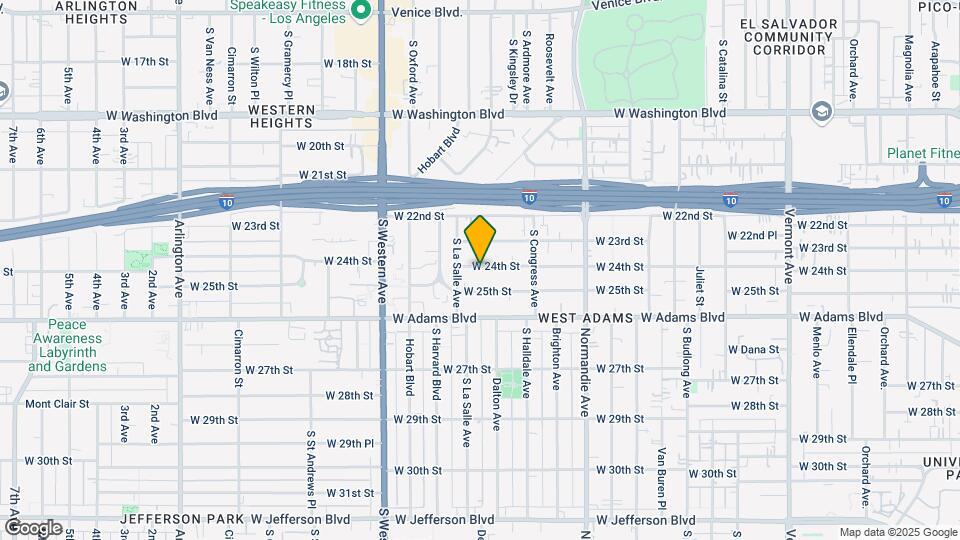 1852 W 24th St Map and Location Details