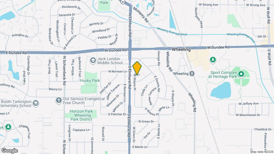 155 W Wayne Pl Map and Location Details