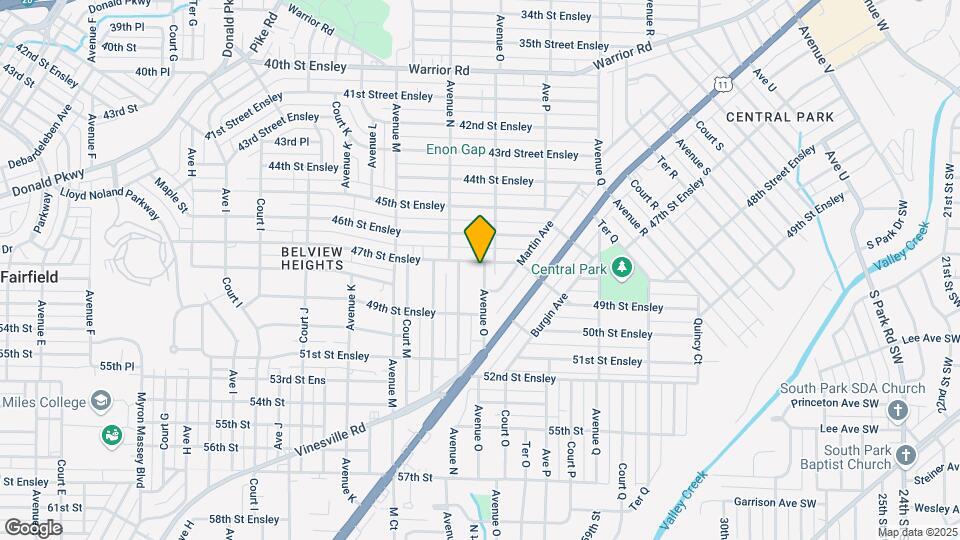 1429 47th St Ensley Map and Location Details