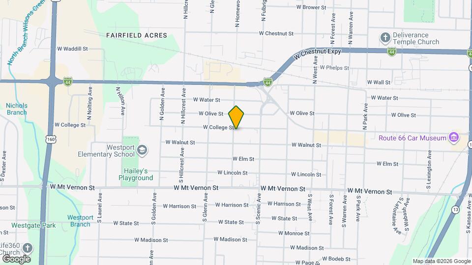 2756 W College St Map and Location Details