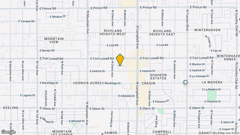 1639 E Hedrick Dr Map and Location Details