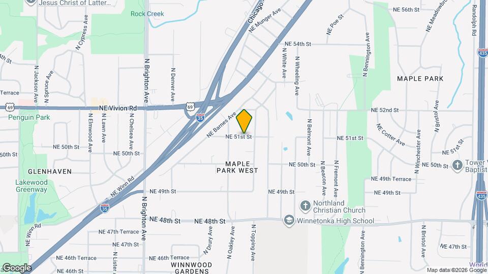 5623 NE 51st St Map and Location Details