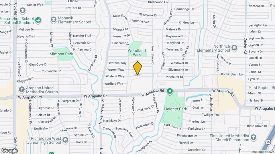 821 Wisteria Way Map and Location Details