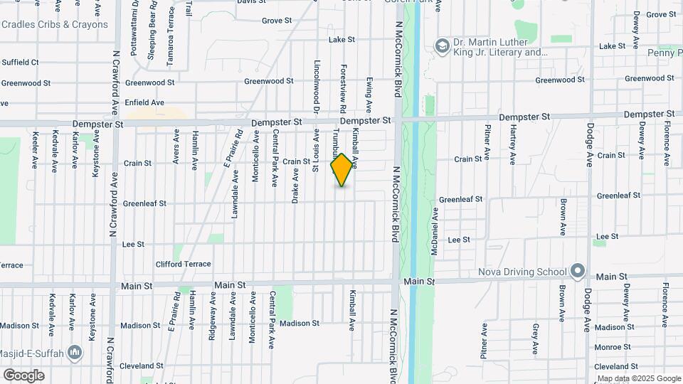 8613 Trumbull Ave, Unit 1 Map and Location Details