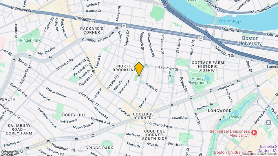90 Babcock St, Unit #P1 Mapa y Detalles de la Ubicación