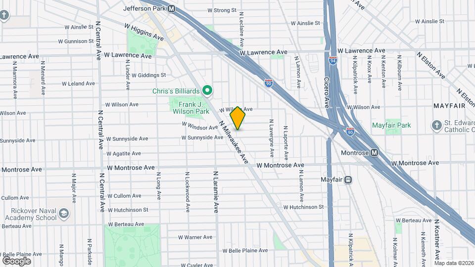 5112 W Sunnyside Ave Map and Location Details
