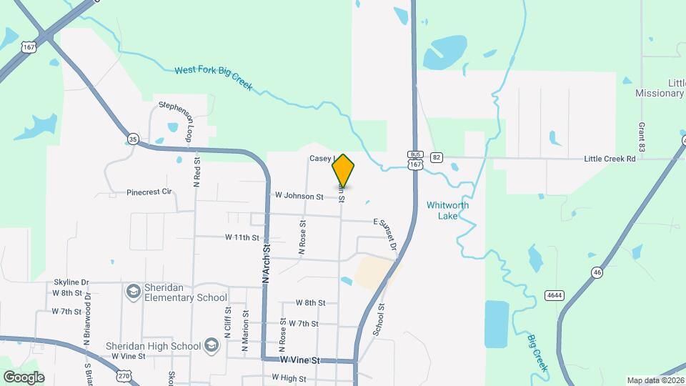 1310 N Main St Map and Location Details