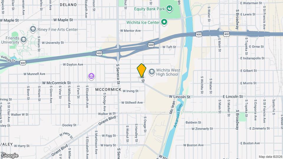 802 W McCormick St Map and Location Details