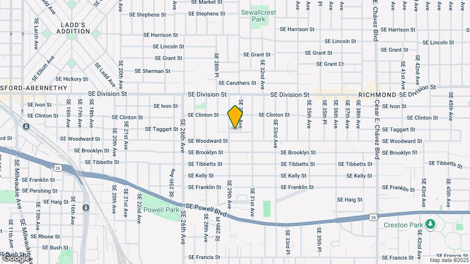2935 SE Taggart St Map and Location Details
