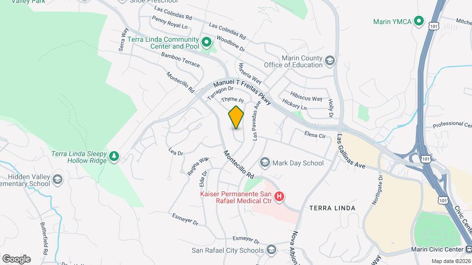 627 Tanbark Terrace Map and Location Details