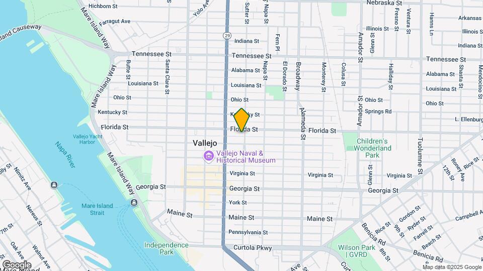 1117 Sutter St Map and Location Details