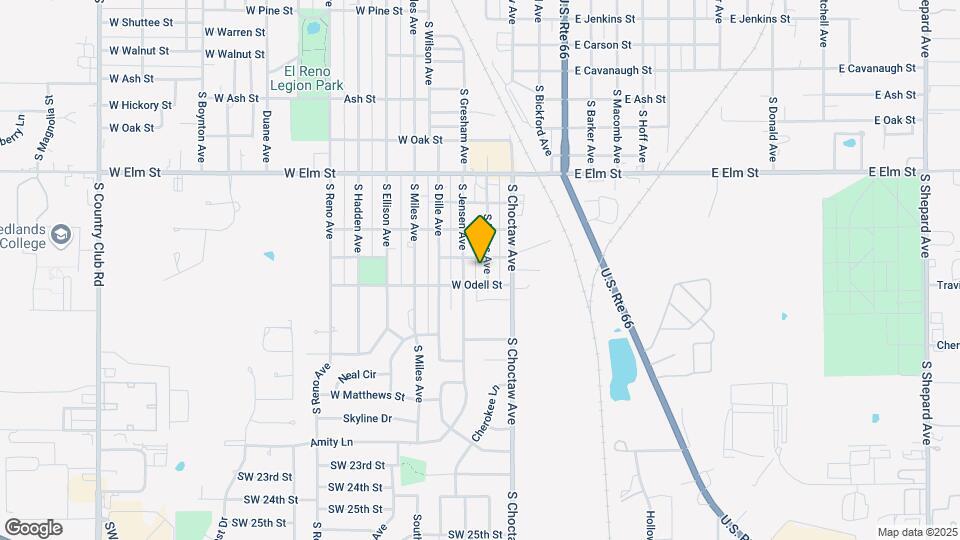 1608 S Evans Ave Map and Location Details