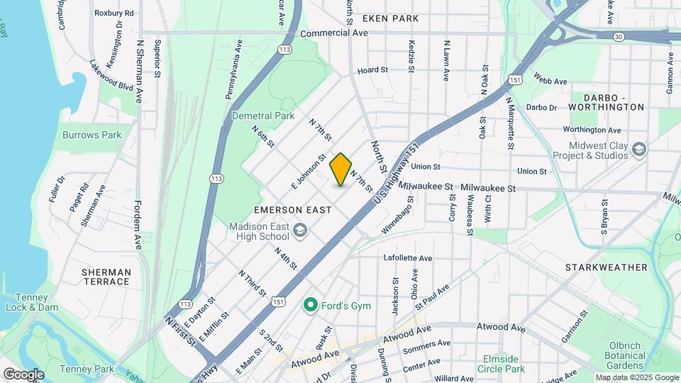 2418.5 E Mifflin St Mapa y Detalles de la Ubicación