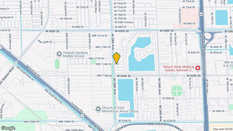 2780 W 62nd St Map and Location Details