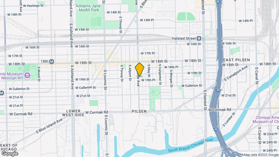 1915 S Racine Ave, Unit 3 Mapa y Detalles de la Ubicación