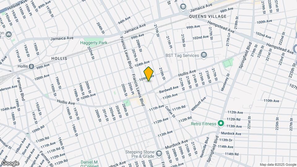 109-18 208th St Map and Location Details