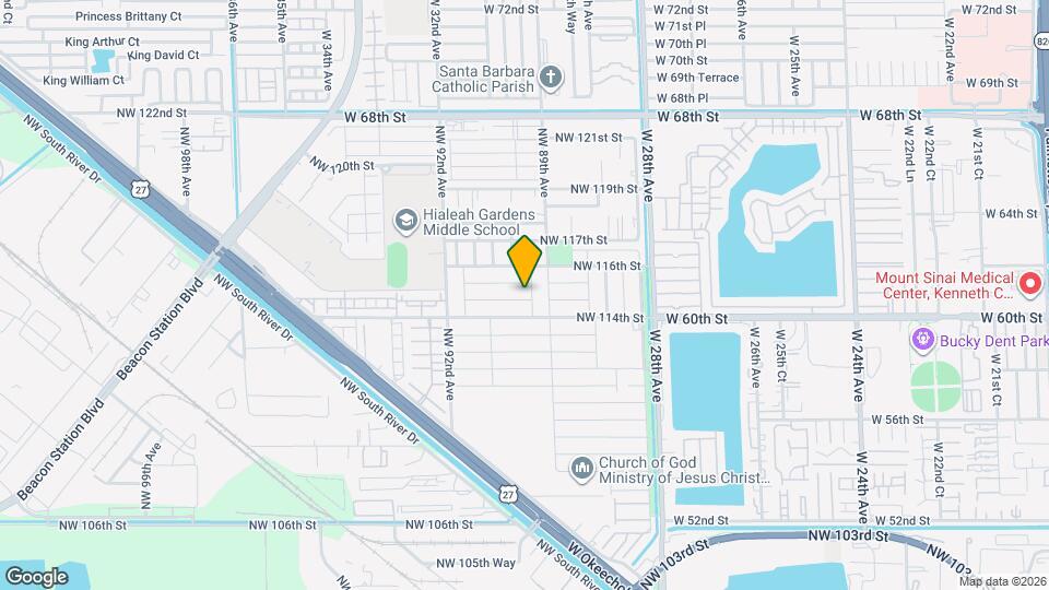 8905 NW 114th Terrace Map and Location Details