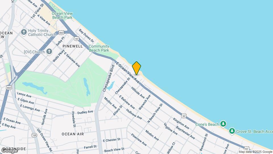 1014 E Ocean View Ave Mapa y Detalles de la Ubicación