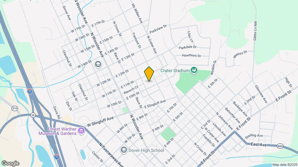 315 E 10th St Map and Location Details