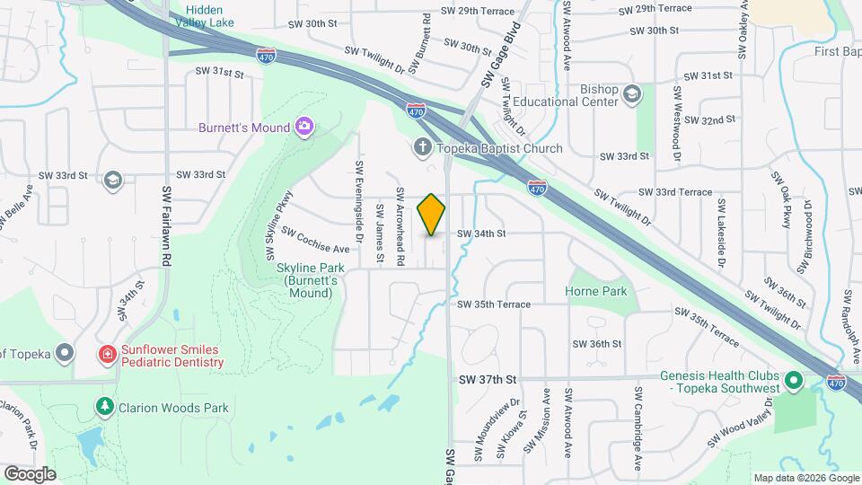 3408 SW Burnett Rd Map and Location Details