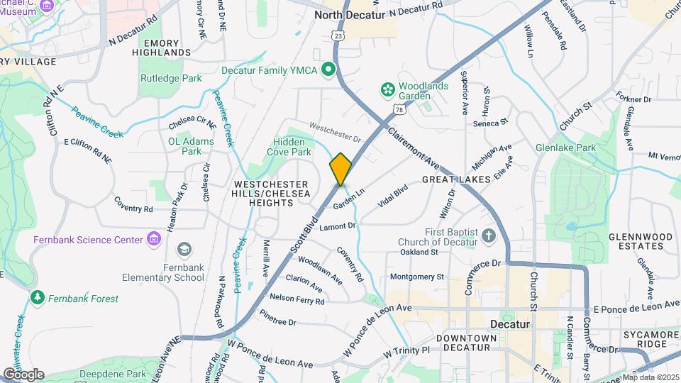 709 Scott Blvd, Unit C Map and Location Details