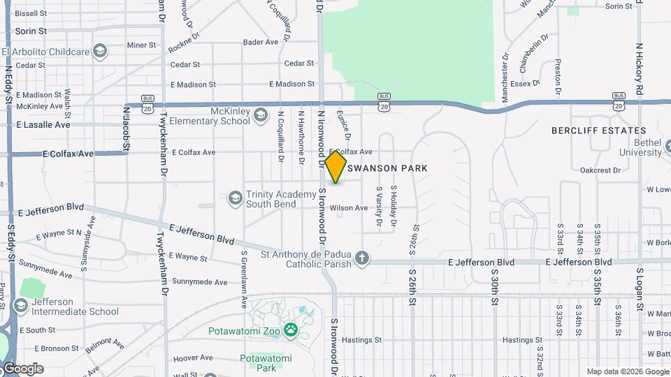 2218 E Washington St Map and Location Details