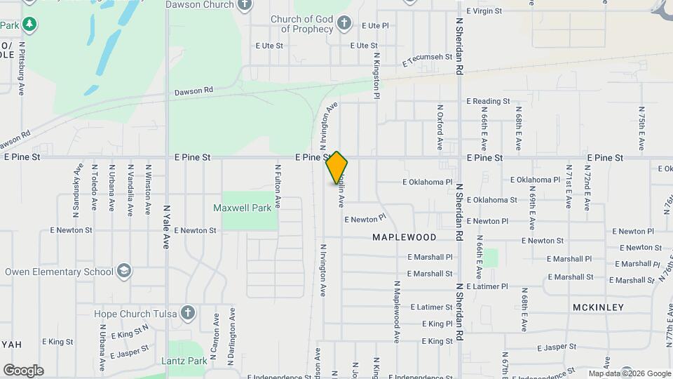 1416 N Joplin Ave Mapa y Detalles de la Ubicación