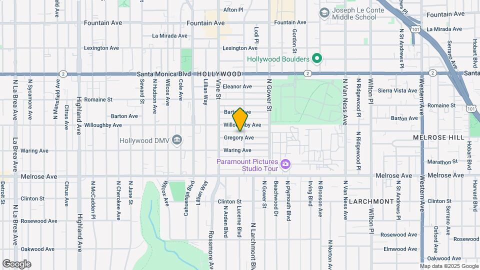 5907 Gregory Ave Map and Location Details