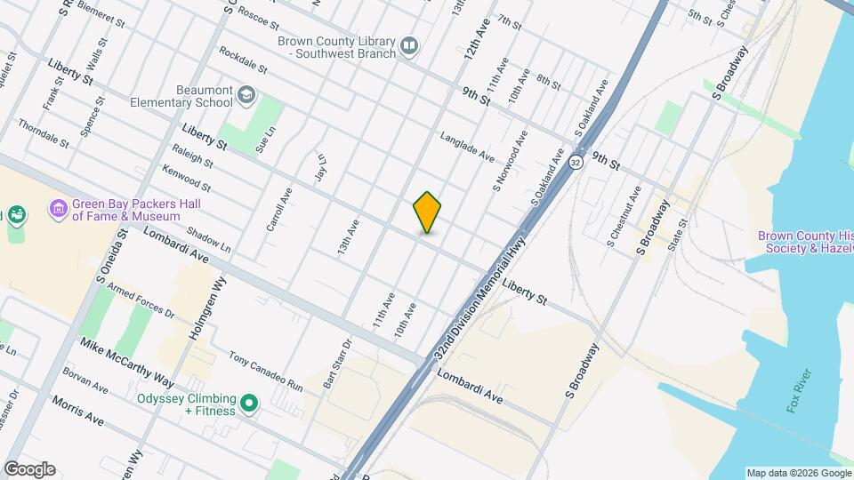 1621 11th Ave Map and Location Details