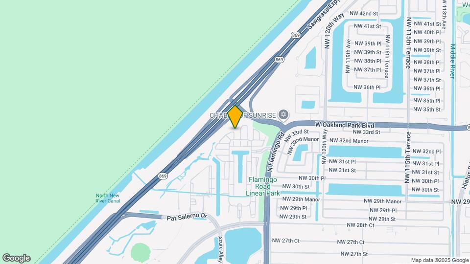 3390 NW 126th Terrace Map and Location Details